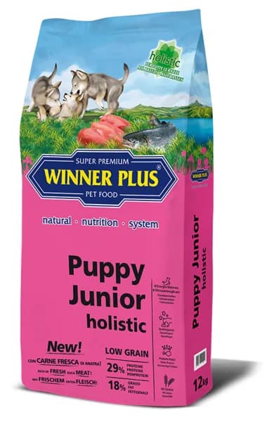 Winner Plus Puppy Junior Holistic (πάπια)